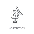 Acrobatics linear icon. Modern outline Acrobatics logo concept o