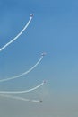 Acrobatric airplanes evolutions during airshow