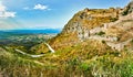 Acrocorinth, Upper Corinth, the acropolis of ancient Corinth, Royalty Free Stock Photo