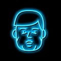 acromegaly endocrinology neon glow icon illustration