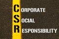Acronym CSR - Corporate Social Responsibility