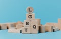 acronym LGBTQ in building blocks