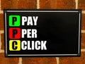 Acronym PPC - Pay Per Click Royalty Free Stock Photo