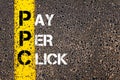 Acronym PPC - Pay Per Click Royalty Free Stock Photo