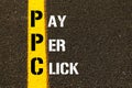 Acronym PPC - Pay Per Click Royalty Free Stock Photo