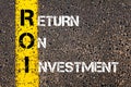 Acronym ROI - Return On Investment