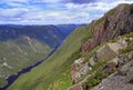 Acropole des Draveurs,  view of Hautes-Gorges-de-la-Riviere-Malbaie River Royalty Free Stock Photo