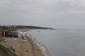 View of the beach in the bay of ancient Side