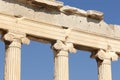 Acropolis of Athens. Erechtheion columns. Greece Royalty Free Stock Photo