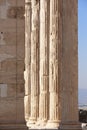 Acropolis of Athens. Erechtheion columns. Greece Royalty Free Stock Photo