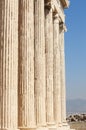 Acropolis of Athens. Erechtheion columns. Greece Royalty Free Stock Photo