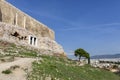 Acropolis, Athens, Greece. It is a main tourist attraction of Athens. Ancient Greek architecture of Athens in summer.Ruins of a Royalty Free Stock Photo