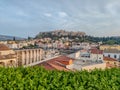 The Acropolis of Athens in Greece with the Parthenon Temple Royalty Free Stock Photo