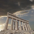 Acropolis of Athens Greece, Parthenon ancient temple Royalty Free Stock Photo