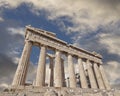 Acropolis of Athens Greece, Parthenon ancient temple Royalty Free Stock Photo