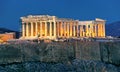 The Acropolis of Athens, Greece, with the Parthenon Temple Royalty Free Stock Photo