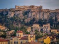 The Acropolis of Athens in Greece with the Parthenon Temple Royalty Free Stock Photo