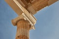 Acropolis of Athens, Ionic column Royalty Free Stock Photo