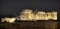 Acropolis of Athens by night. Parthenon. Greece Royalty Free Stock Photo