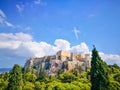 Acropolis of Athens. Parthenon construction Royalty Free Stock Photo