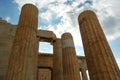 Acropolis columns closeup Royalty Free Stock Photo