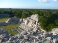 Acropolis in Edzna Mexico Royalty Free Stock Photo