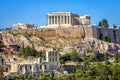 Acropolis hill with Parthenon temple, Athens, Greece Royalty Free Stock Photo