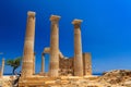 Acropolis in Lindos on the island of Rhodes.