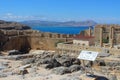Acropolis of Lindos, Rhodes Royalty Free Stock Photo