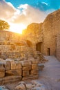 Acropolis of Lindos in Rhodes Royalty Free Stock Photo