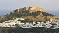 Acropolis of Lindos, Rhodes, Greece Royalty Free Stock Photo