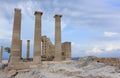 Acropolis of Lindos. Rhodes, Greece. Royalty Free Stock Photo