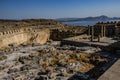 The Acropolis of Lindos in Rhodes Royalty Free Stock Photo