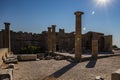 The Acropolis of Lindos in Rhodes Royalty Free Stock Photo