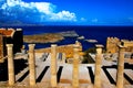 Acropolis in Lindos in Rhodes Island, Greece Royalty Free Stock Photo