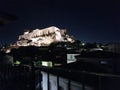 Acropolis night view Athens Greece