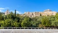 Acropolis with old Parthenon temple, Athens, Greece. This place is top landmark of Athens. Panoramic view of famous Acropolis hill Royalty Free Stock Photo