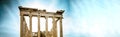 Acropolis panoramic mockup Royalty Free Stock Photo