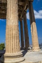 Acropolis Parthenon of Athens in Greece Column Pillar Close Up