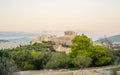 Acropolis with Parthenon, sunset view. Athens, Greece. Royalty Free Stock Photo