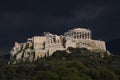 Acropolis before the storm Royalty Free Stock Photo