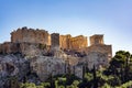 Acropolis view from Areopagus hill, Athens, Greece Royalty Free Stock Photo