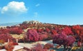 Acropolis view in Athens Greece