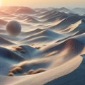 Wind's artistry crafting graceful dunes