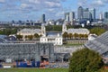 Across Greenwich Park to Canary Wharf, London Equestrian Olympics