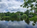 Across Hespeler Mill Pond Royalty Free Stock Photo