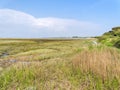 Across the saltmarshes near West Wittering beach in Norfolk