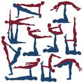 Acroyoga poses Royalty Free Stock Photo