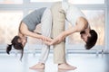 Acroyoga, Standing Half Forward Bend pose