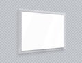 Acryl signage frame perspective, horizontal poster Royalty Free Stock Photo